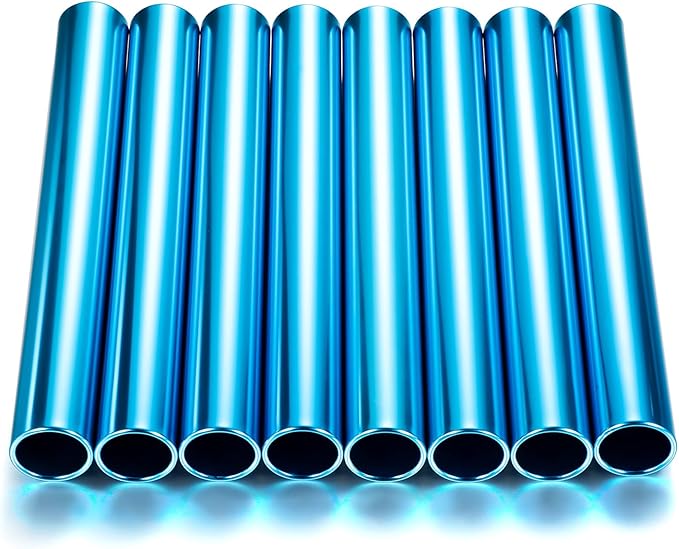 8 Pieces Aluminum Track Field Relay Batons Race