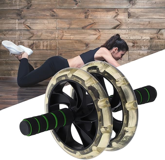 200MM Abdominal Wheel Roller Non‑slip Dual Wheels Exercise