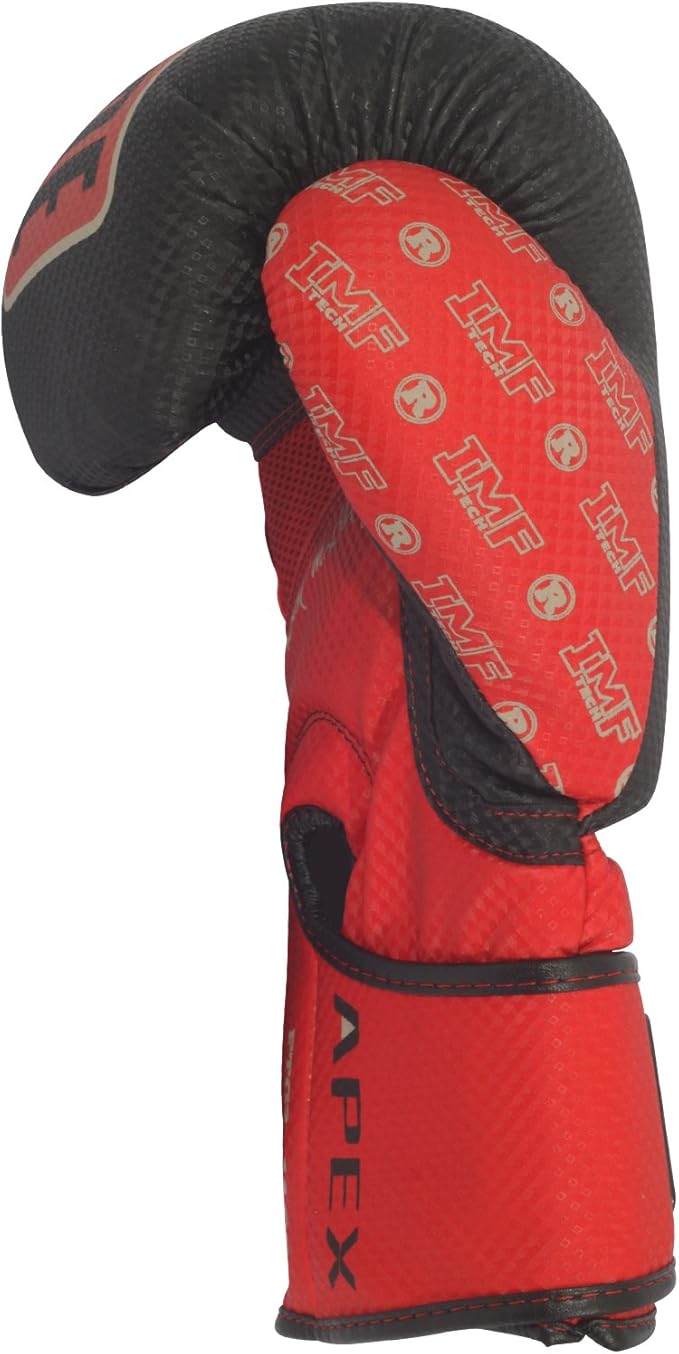Ringside Apex Flash Sparring Gloves, IMF-Tech Boxing Gloves with Secure Wrist Support, Synthetic Boxing Gloves for Men and Women, Black and Green, 16 Oz