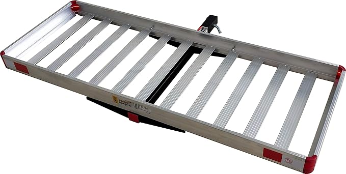 MaxxHaul 60" x 22" Aluminum Cargo Carrier Rack Basket for Luggage for SUV Truck Car Van - 500 lbs. Capacity, Silver