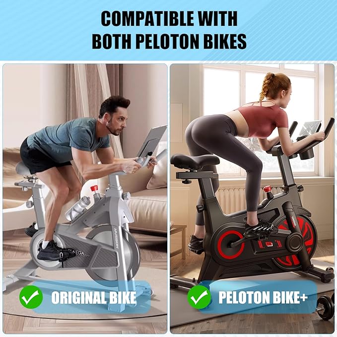 2PCS Exercise Bike Seat an Handle Height bar Adjustment Lever Compatible with Peloton Bike Replacement Parts, Adjustable Alloy L-Handle Accessories