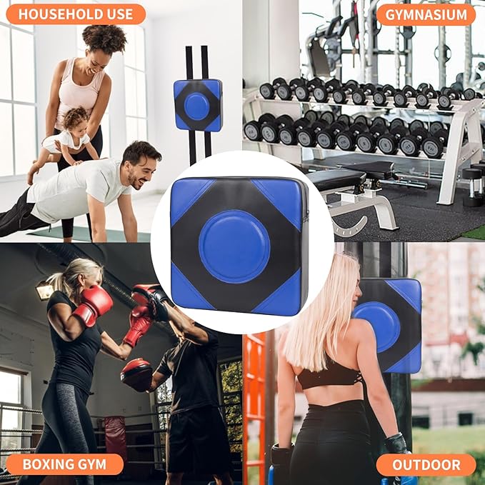 LuiceABC Wall Punching Boxing Pad, Wall Focus Target Foam, Boxing Fitness Wall Punch Bag, Leather and High Elastic Sponge Bag for Sports Training, Adjustable Height