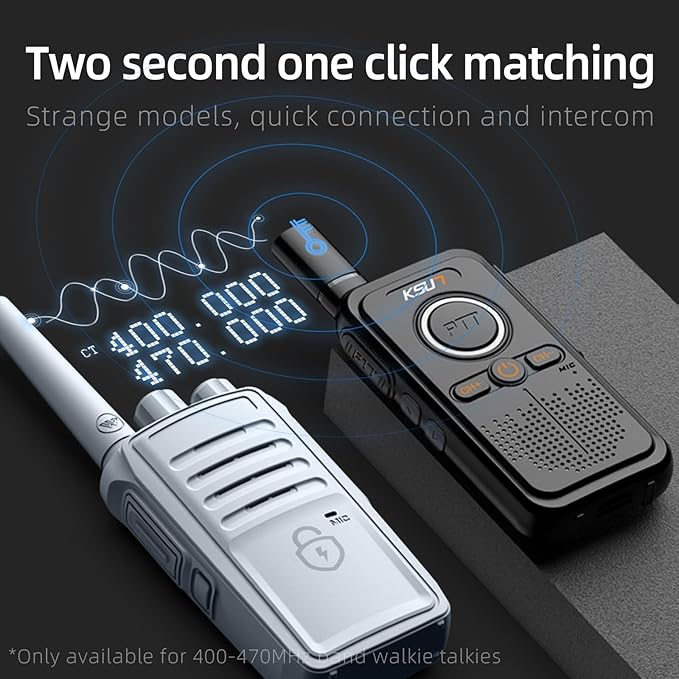LT Plus Two-Way Radio Long Range with Access 16 Channels 4200mAh Battery 2 Pack)