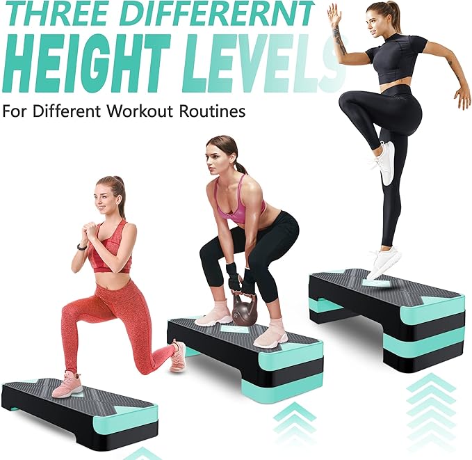 Aerobic Exercise Step 26.5" Step 4†6†6†8†8†Adjustable