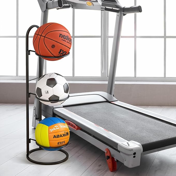 AGTEK Ball Display Rack 3 Baskets,for