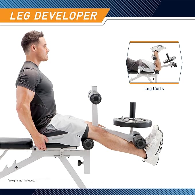 Marcy Adjustable Weight Bench w/Dual Leg Developer
