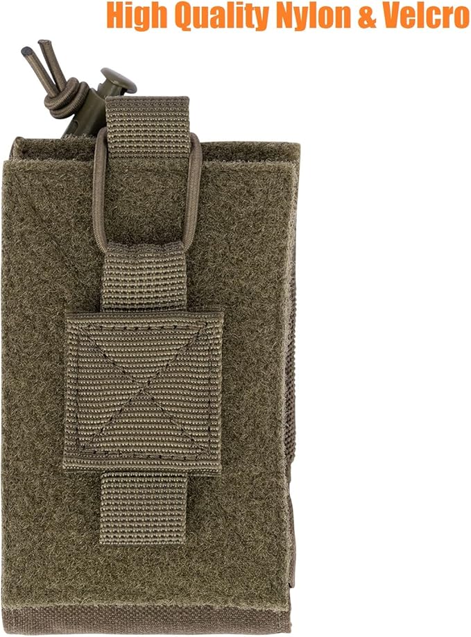 Adjustable Radio Pouch MOLLE Radio Holder for Tactical 5.56mm 7.62mm 7.62mm Magazine