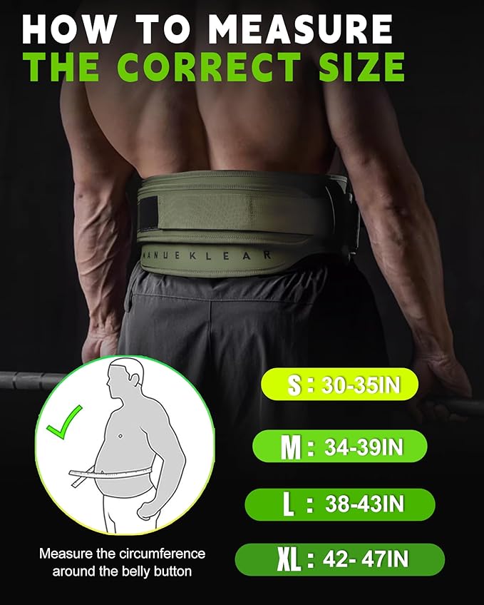 MANUEKLEAR Weight Lifting Belts for Men and Women