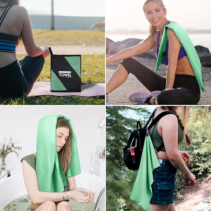 Microfiber Travel Towel (XL:30"×60" -MintColor)