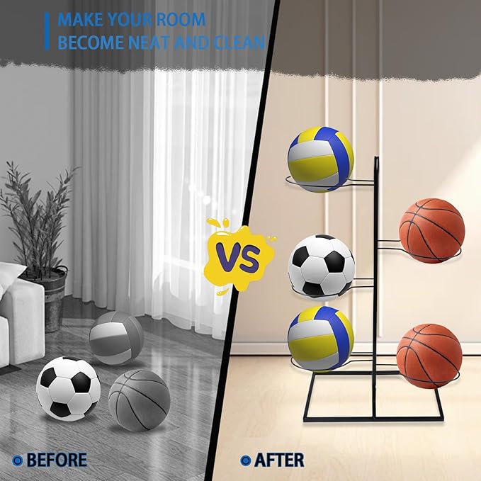 Longzhuo 5 Tier Ball Storage Rack