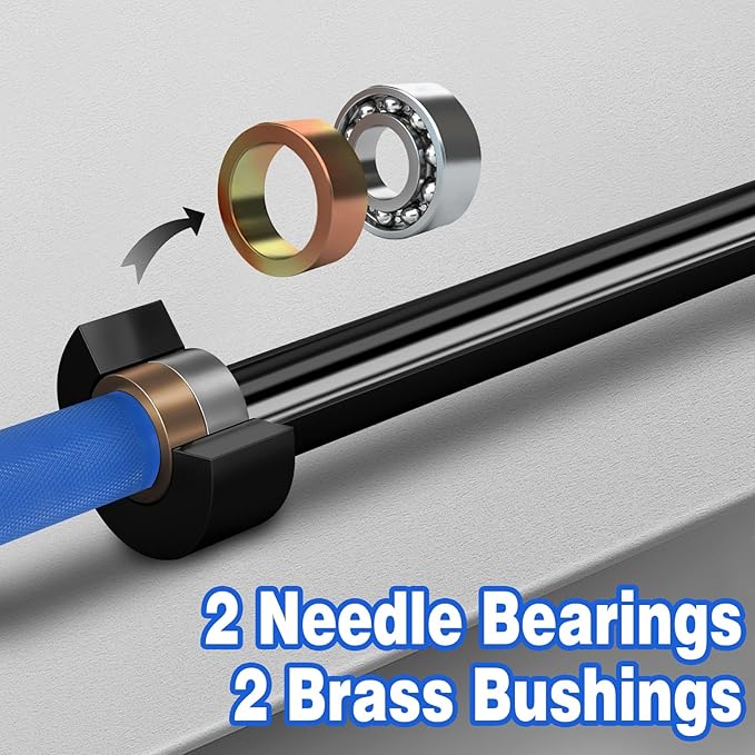 7ft Olympic Barbell for Strength Training and Olympic Weightlifting 500 700 700 1000LBS 1000LBS Capacity 2 Inch