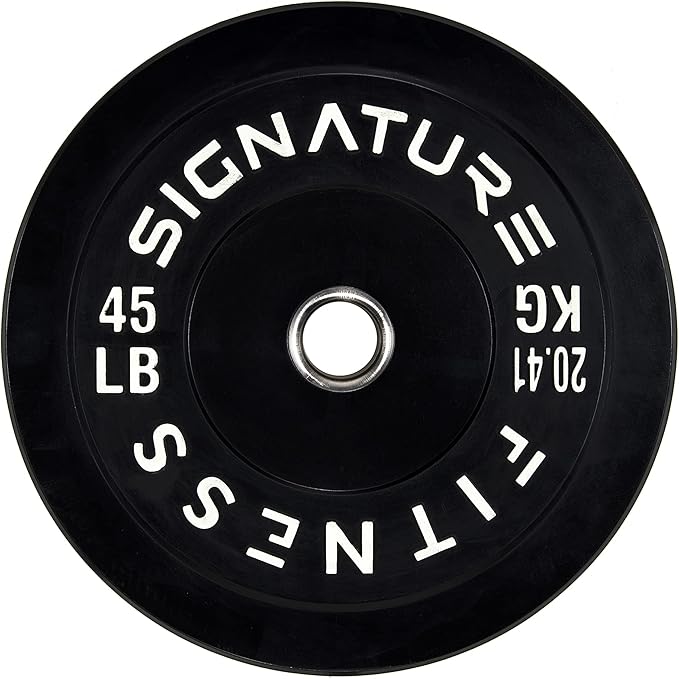Signature Fitness 2" Olympic Bumper Plate Weight Plates 100% Virgin