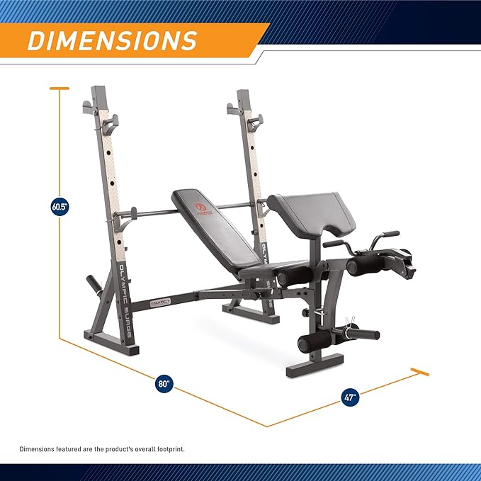 Marcy Olympic Weight Bench with Preacher Curl Pad