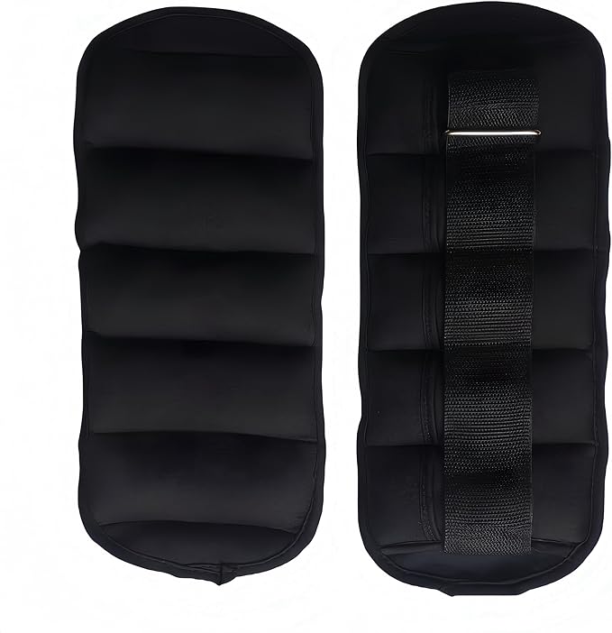 Adjustable Ankle/Wrist Weights Set 10-pound Pair with Removable 1-5lbs Each