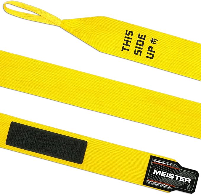 Meister Adult 180" Semi-Elastic Hand Wraps for MMA & Boxing (Pair)