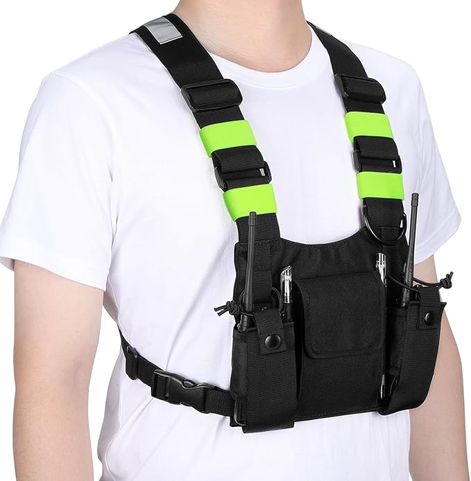 abcGoodefg Radio Chest Harness Chest Front Pack Pouch