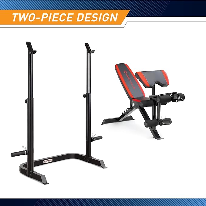 Marcy Adjustable Olympic Weight Bench with Leg Developer MKB-979