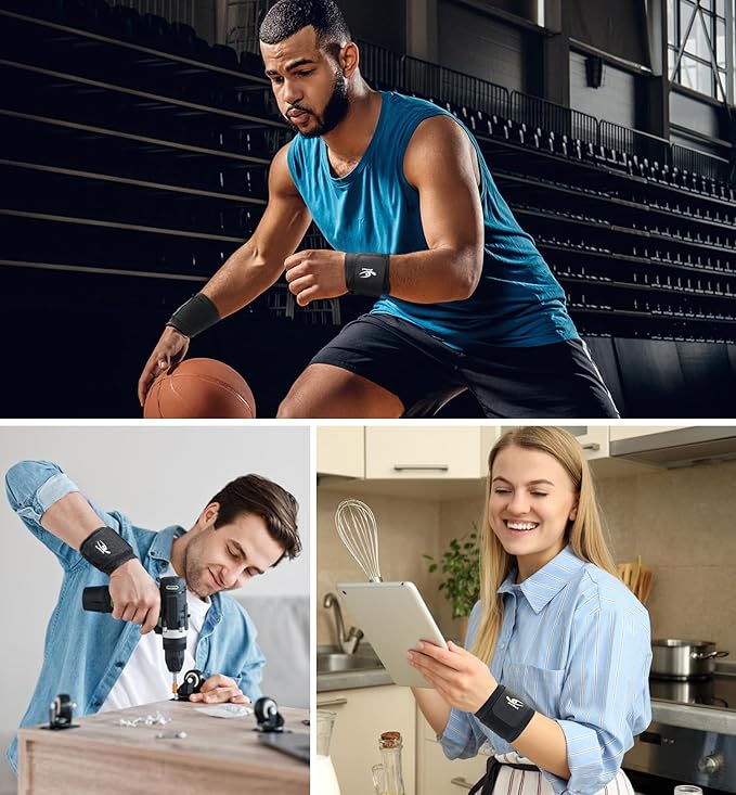 HiRui 2 PACK Wrist Compression Strap and Wrist