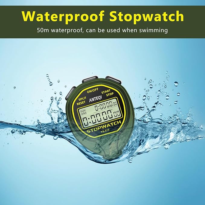 20 Laps Memory Stopwatch Waterproof