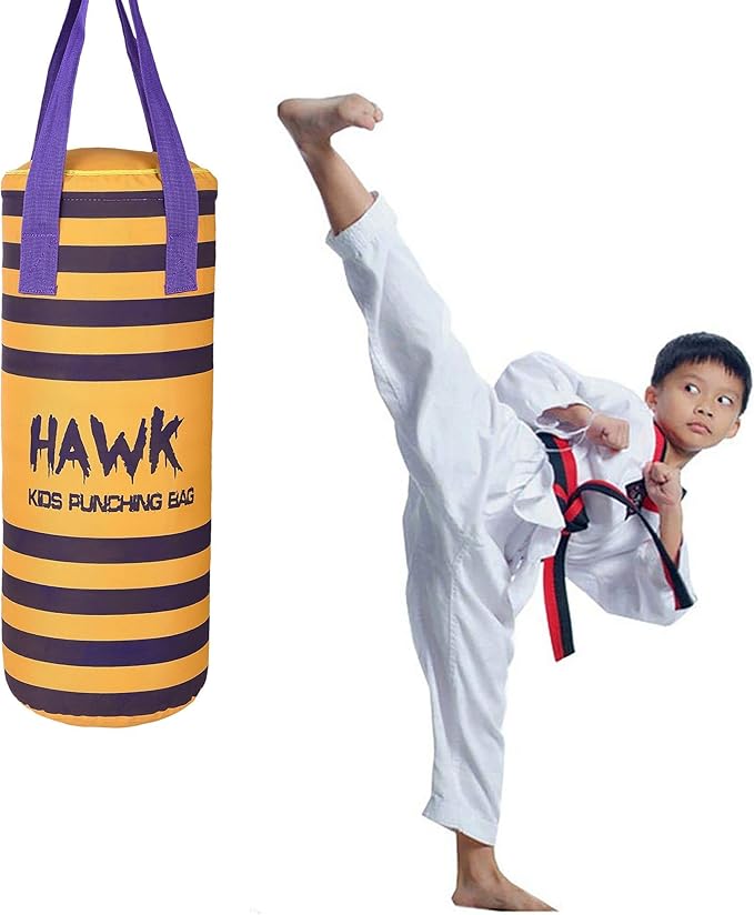 Kids Punching Bag for Kids Boxing Gloves MMA Training Fitness Workout Kickboxing Grappling Karate Heavy Target Bag UNFILLED