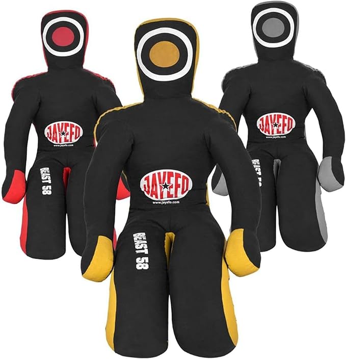 Jayefo Beast 58 BJJ Brazilian JIU Jitsu Wrestling Dummy for Grappling-Submission-Mixed Martial Arts-MMA-Training Punching Throwing Boxing Bag Practice Karate Judo.