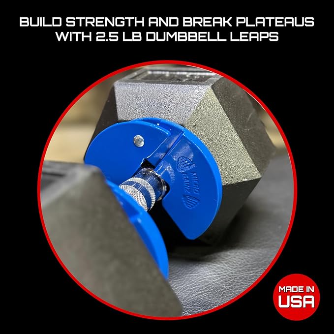 Micro Gainz Dumbbell Fractional 1.25lb Weight Plate, Ideal for Micro Loading, (Choose Color) 2 Piece Fractional Weight Plates, Designed for Dumbbell Training, Made In USA