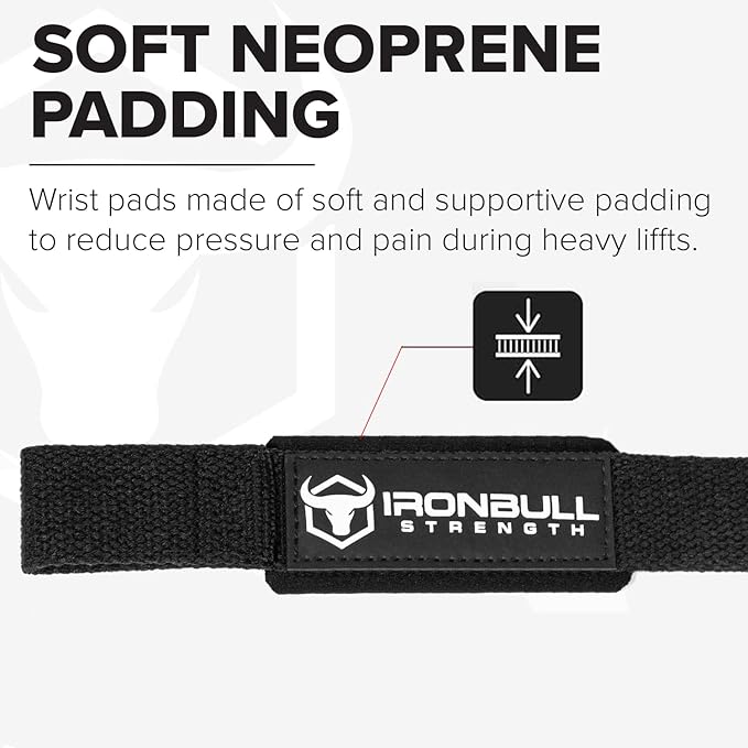 Lifting Straps (1 Pair) - Wrist Straps for Weightlifting - Lifting Straps Gym for Deadlift - Weight Lifting Straps for Weight Training - Gym Straps for Workout, Powerlifting, Strength Training and Bodybuilding - For Men and Women
