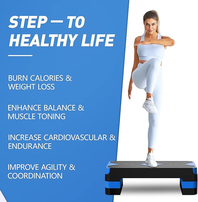 Aerobic Exercise Step 26.5" Step 4†6†6†8†8†Adjustable