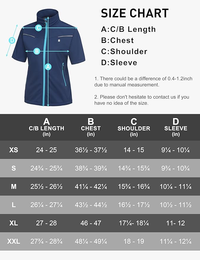 Little Donkey Andy Women's Short Sleeve Jacket Windproof Lightweight Vest for Golf Hiking Running