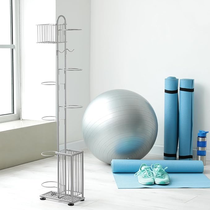 7 Tier Basketball Holder Ball Storage Rack