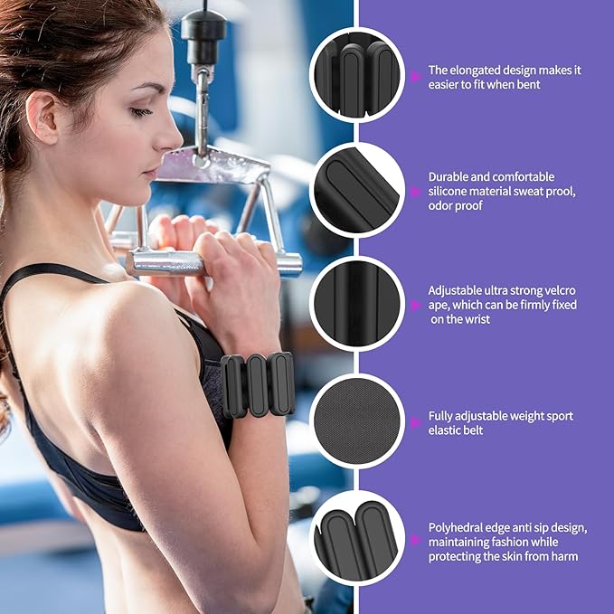 Ankle Weights for Women Set of 2 (1Lb Each)