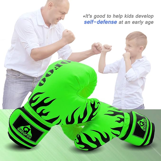 Kids Boxing Gloves 4oz 6oz 8oz Punching Gloves for Kids Youth Traning Gloves for Punching Bag Kickboxing Sparring Muay Thai MMA Fight Gloves