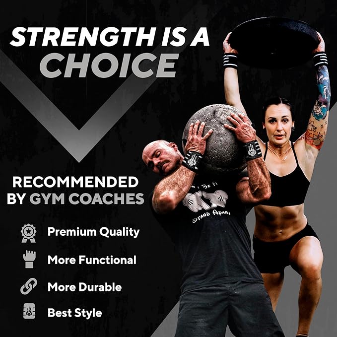 MANIMAL Wrist Wraps for Weightlifting - Professional Wrist Straps for Men and Women - Strength Training, Bodybuilding, Powerlifting, Cross Fit - Eliminate Wrist Pain with Durable Support (Since 2010)