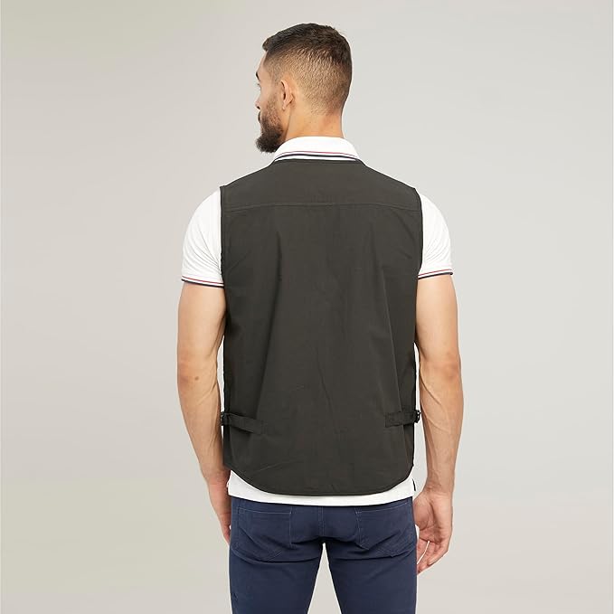 Men's Utility Work Hunting Travel Fishing Multi-Pockets Outdoor Vests