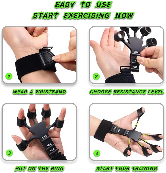 2pcs The Gripster wrist exerciser strengthener finger extension