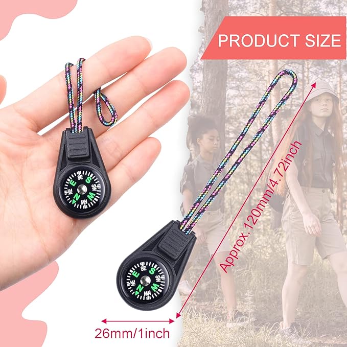 Mini Compass for Kids Compass Keychain,Button Compass Bulk