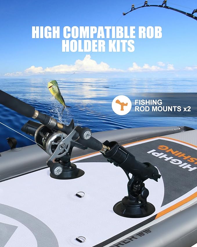 Highpi Inflatable Stand Up Paddle Board for Youth and Adults – Wide Sup with Premium Accessories, Blow Up Paddleboard for Surfing, Fishing, Yoga & More