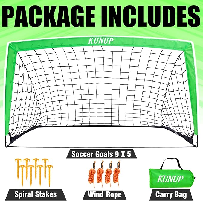Kids Soccer Goal for Backyard 5×3, 6×4, 6×4, 9×5FT 9×5FT Easy