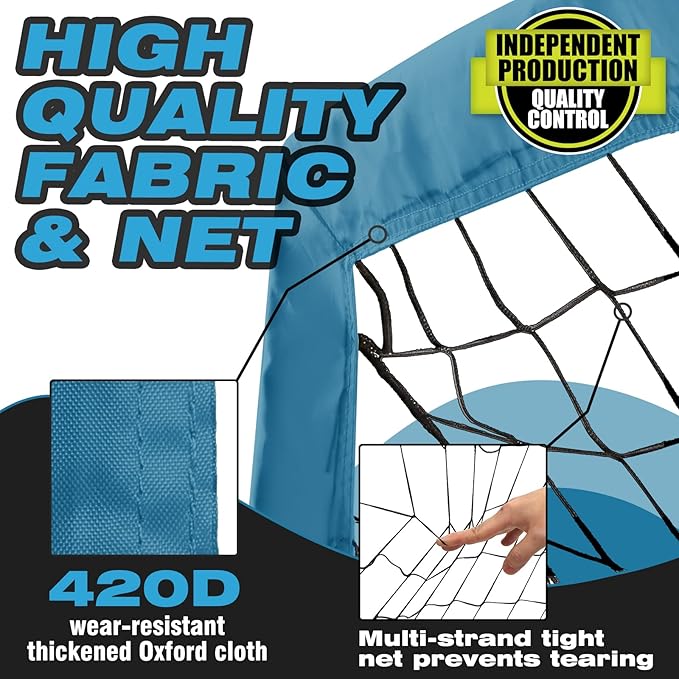 Kids Soccer Goals for Backyard 5×3, 6×4, 6×4, 9×5FT 9×5FT 2 2 Pieces