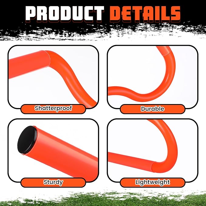 5 Pcs Speed Agility Training Hurdles Detachable Durable