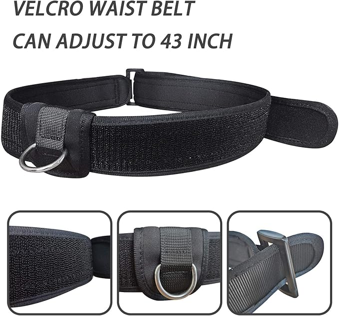 UCEDER Swim Tether Stationary Trainer, Resistance Belt with Bungee Cord, Pool Swim Training Harness for Exercise