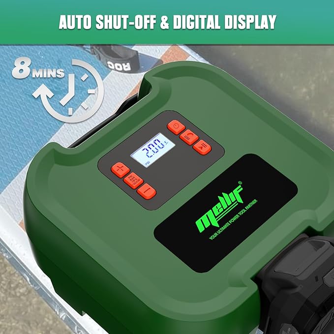Mellif Cordless Paddle Board Pump for Makita 18V 20PSI Portable 12V DC