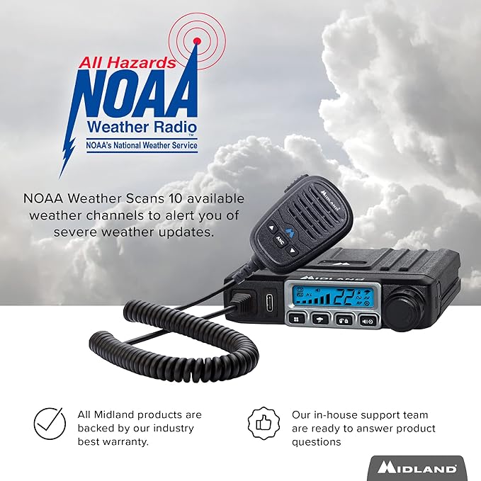 Midland – MXT115AGVP3 - 15 Watt GMRS MicroMobile 3dB gain