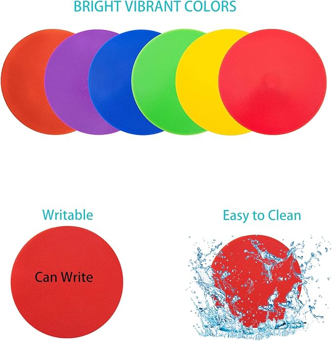 9" Poly Vinyl Spot Markers Training-18PCS