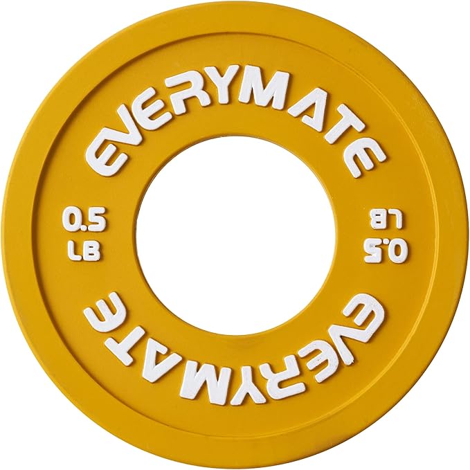 Rubber Fractional Weight Plates Set of 8 Micro 0.25LB 0.5LB 0.5LB 0.75LB 0.75LB 1 1 LB