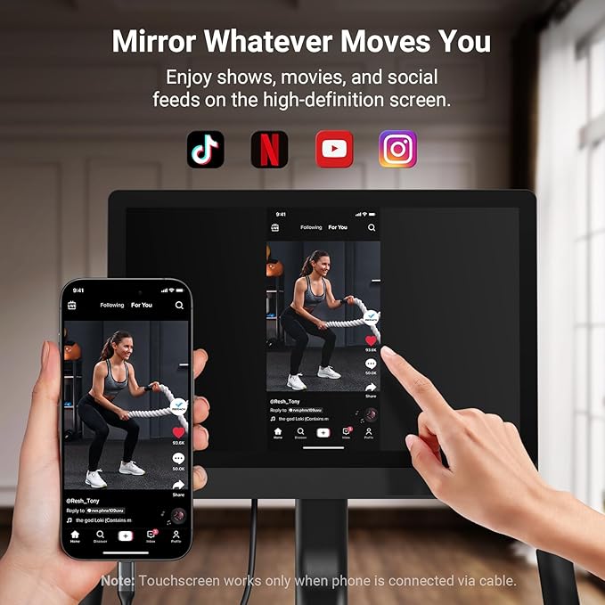 MERACH Exercise Bike, Brake Pad Stationary Bike with Exclusive App, Low Noise Indoor Cycling Bike with 300lbs Weight Capacity, Tablet Mount and Fitness Courses for Weight Loss