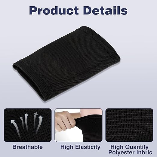 Kids Knee Sleeve Brace, 1 Pair Knee Compression Sleeve Breathable Children Knee Support Pad Elastic Soft Knee Protectors for Volleyball Football Dance Yoga Tennis Running Cycling Climbing(L)