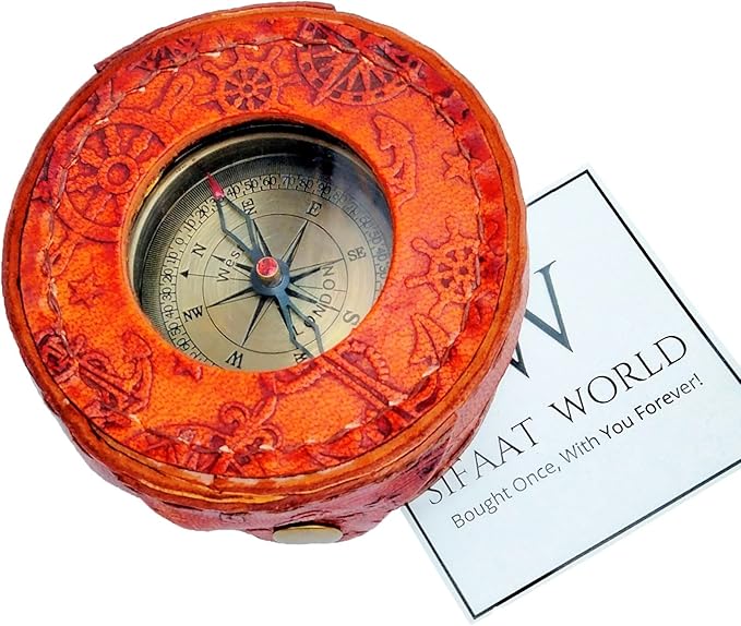 Military Metal Hiking Compass with Field Magnifying Glass