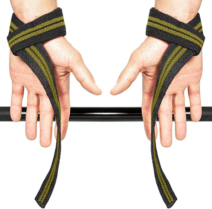 Lifting Straps (1 Pair) - Wrist Straps for Weightlifting - Lifting Straps Gym for Deadlift - Weight Lifting Straps for Weight Training - Gym Straps for Workout, Powerlifting, Strength Training and Bodybuilding - For Men and Women