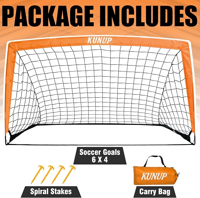 Kids Soccer Goal for Backyard 5×3, 6×4, 6×4, 9×5FT 9×5FT Easy